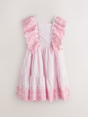 Laura Ashley Broderie Tiered Dress - Imaginea 6 din 8