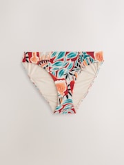 Rust/Black Aztec High Leg Bikini Bottoms - Image 5 of 7