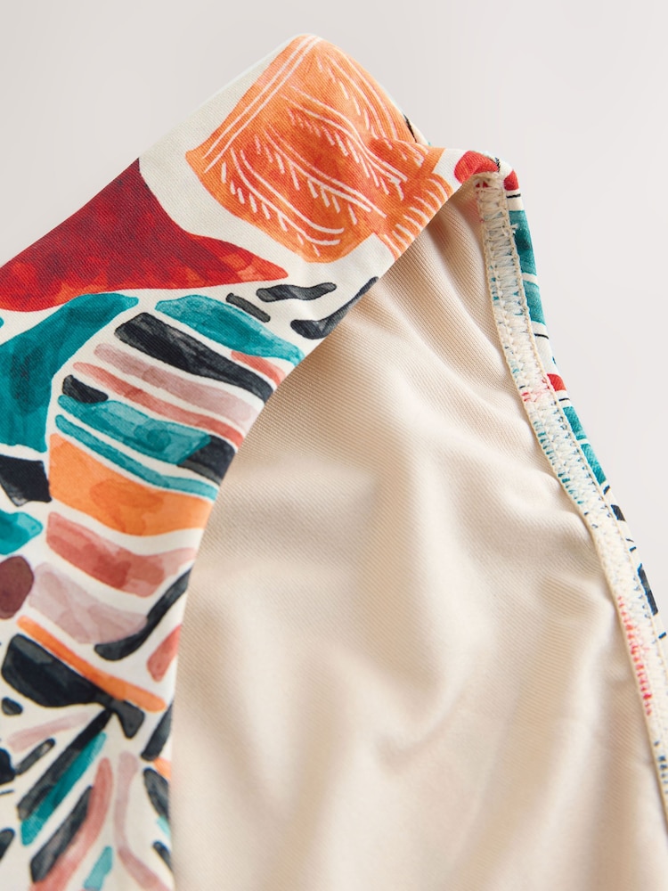 Rust/Black Aztec High Leg Bikini Bottoms - Image 7 of 7