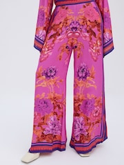 Raishma Pink Alisa Floral Print Trousers - Image 1 of 3