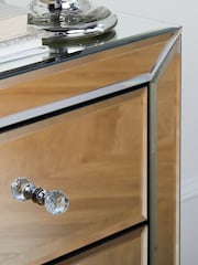 Birlea Mirrored Palermo 3 Over 4 Chest - Image 4 of 6