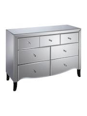 Birlea Mirrored Palermo 3 Over 4 Chest - Image 7 of 7