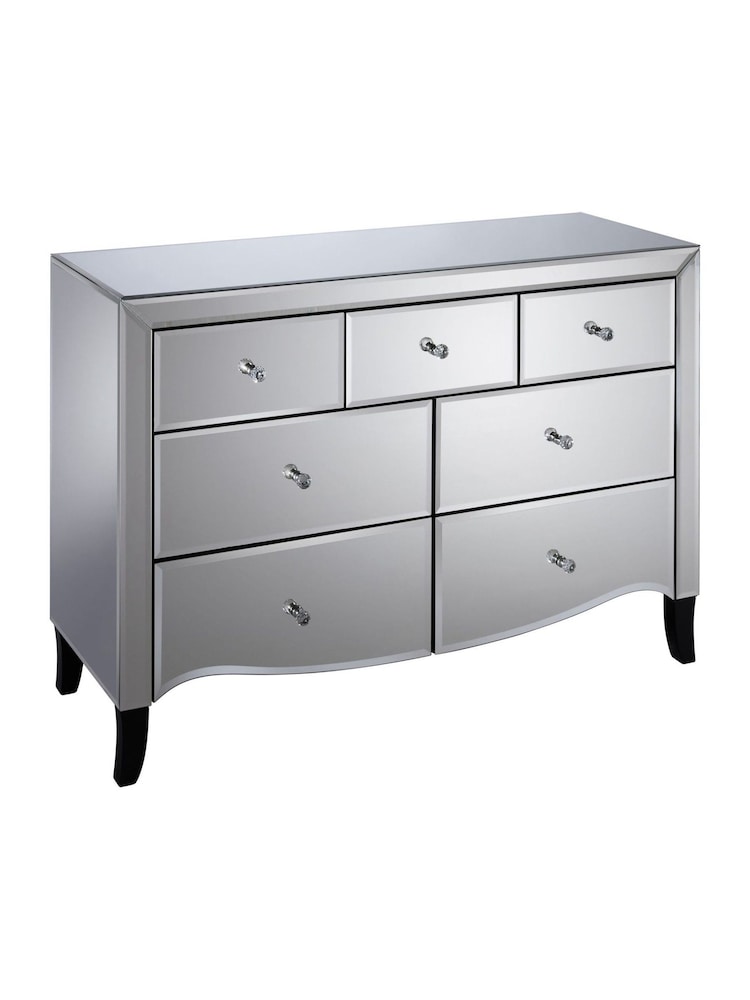 Birlea Mirrored Palermo 3 Over 4 Chest - Image 7 of 7