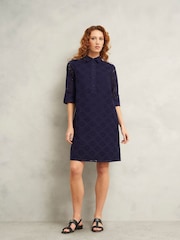 Hobbs Blue Petite Marcia Dress - Image 3 of 4