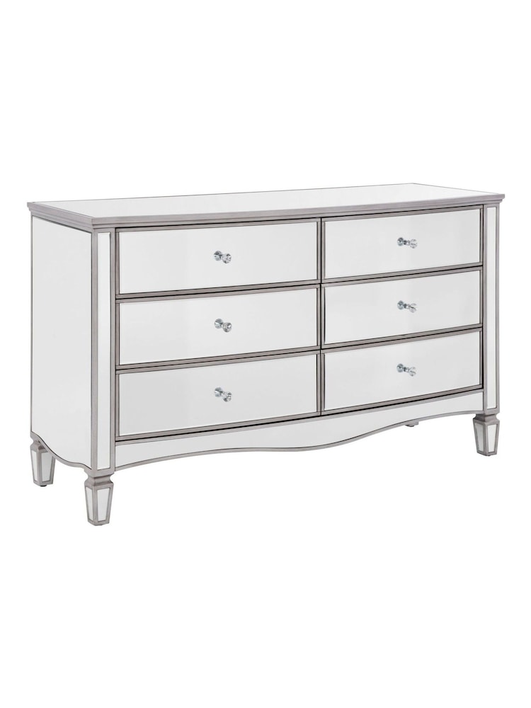 Birlea Mirrored Elysee 6 Drawer Wide Chest - Image 8 of 8