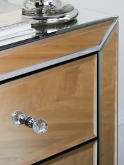 Birlea Mirrored Palermo 4 Drawer Dressing Table - Image 4 of 6