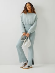 Albastru deschis - adidas ALL SZN Flare Trousers - Imaginea 2 din 4