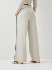 adidas Grey/Green Colourpop Wide Leg Trousers - Image 2 of 4