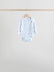 Pink 5 Pack Long Sleeve Baby Bodysuit - Image 6 of 13