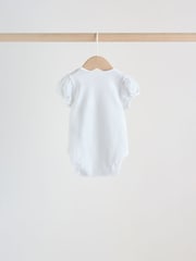 Pink Short Sleeve Baby Bodysuits 5 Pack - Image 5 of 11