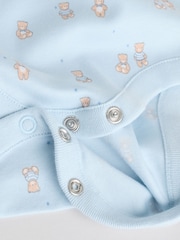 Blue 7 Pack Short Sleeve Baby Bear Bodysuit - Image 16 of 16