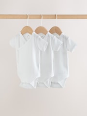 أبيض - حزمة من 3 قطع ملابس داخلية بأكمام طويلة للبيبي - صورة 1 من 12