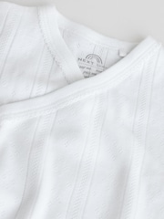 أبيض - حزمة من 3 قطع ملابس داخلية بأكمام طويلة للبيبي - صورة 12 من 12