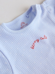 Blue Short Sleeve Baby Bodysuits 5 Pack - Image 11 of 13