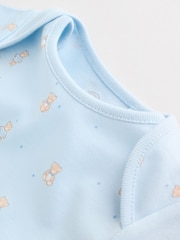 Blue 5 Pack Short Sleeve Baby Bear Bodysuit - Image 11 of 14