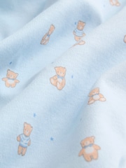 Blue 5 Pack Short Sleeve Baby Bear Bodysuit - Image 14 of 14