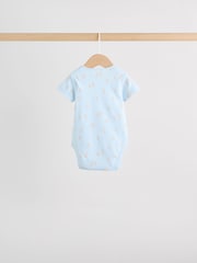 Blue 5 Pack Short Sleeve Baby Bear Bodysuit - Image 4 of 14