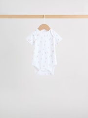 Blue 5 Pack Short Sleeve Baby Bear Bodysuit - Image 5 of 14
