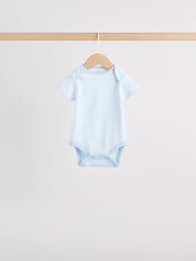 Blue 5 Pack Short Sleeve Baby Bear Bodysuit - Image 6 of 14