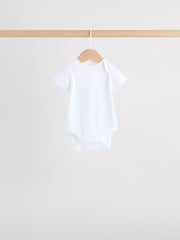 Blue 5 Pack Short Sleeve Baby Bear Bodysuit - Image 7 of 14