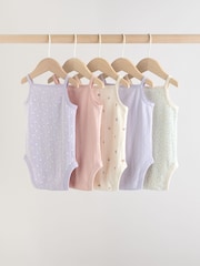 Purple Vest Baby Bodysuits 5 Pack - Image 2 of 13