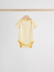 Listra brilhante - Pacote 5 de macacões de manga curta para bebês - Imagem 4 de 14