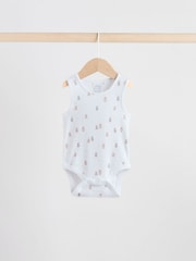 Blue 5 Pack Baby Bear Vest Bodysuits - Image 5 of 13