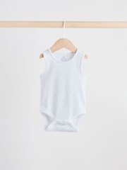 Blue 5 Pack Baby Bear Vest Bodysuits - Image 6 of 13