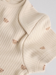 Urso pardo - Pacote 5 de macacões de manga curta para bebês - Imagem 12 de 14