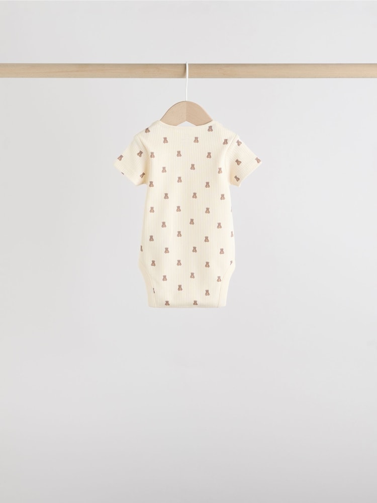 Urso pardo - Pacote 5 de macacões de manga curta para bebês - Imagem 2 de 14