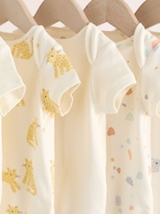 Bright Short Sleeve Baby Bodysuits 5 Pack - Image 14 of 15