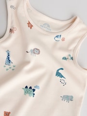 Blågrønn Blå - Miniprint babyvester 5 Pakke - Bilde 11 av 13