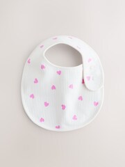 Pink Baby Bibs 5 Pack - Image 5 of 8