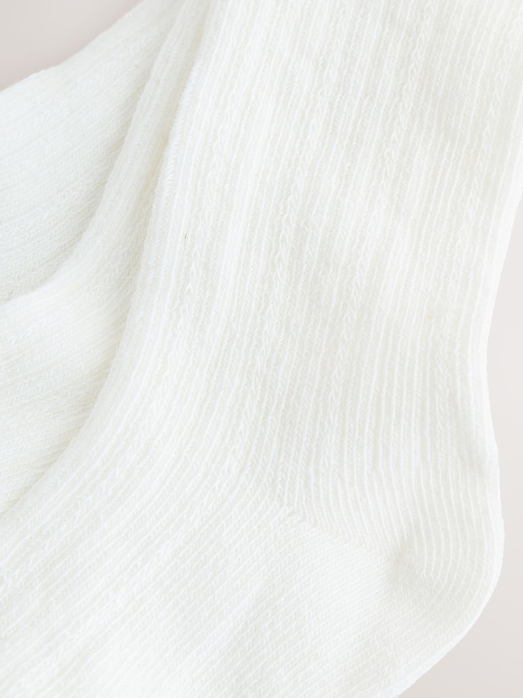 White Baby Socks 3 Pack (0mths-2yrs) - Image 3 of 3