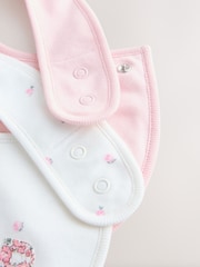 Pink/White Sister Family Baby Bibs 2 Pack - Image 5 of 5