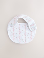 Pink/White Baby Bibs 3 Pack - Image 4 of 6