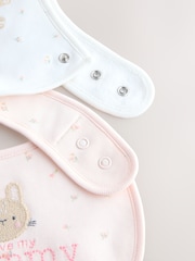 Pink Mummy/Daddy Family Baby Bibs 2 Pack - Image 5 of 5