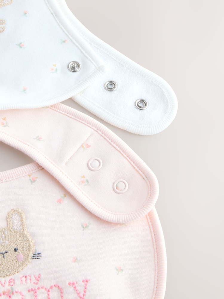 Pink Mummy/Daddy Family Baby Bibs 2 Pack - Image 5 of 5