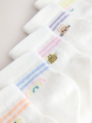 White Baby Socks 5 Pack (0mths-2yrs) - Image 3 of 3
