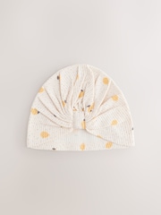 Gul - Babyturban og smekkesett med sleng, 4 del (0–18måneder) - Bilde 3 av 7