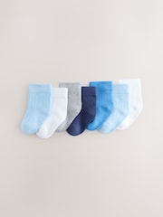 Blue Baby Socks 7 Pack (0mths-2yrs) - Image 1 of 3