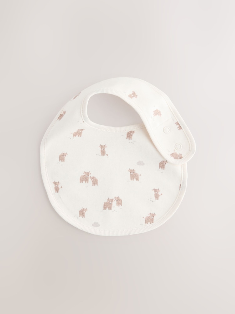 Neutral Hamish Baby Bibs 5 Pack - Image 2 of 8