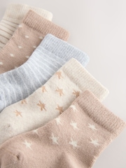 Neutral Baby Socks 5 Pack (0mths-2yrs) - Image 2 of 3