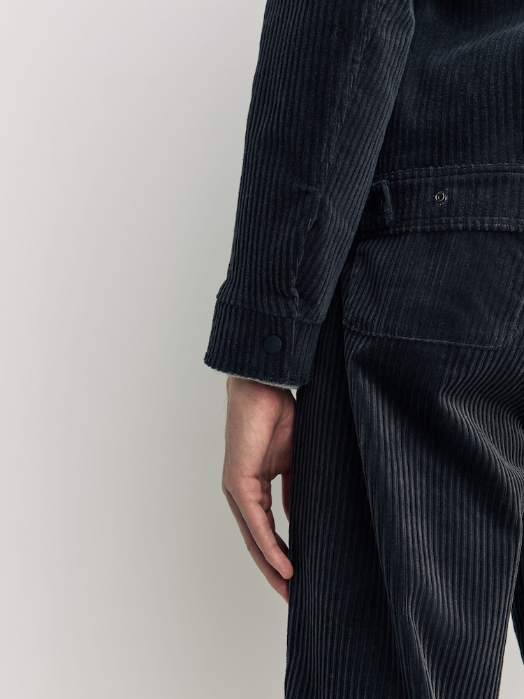 Oliver Spencer Grey Norton Cord Zip Jacket - Image 5 of 5 Oliver Spencer Grey Norton Cord Zip Jacket - Image 5 of 5