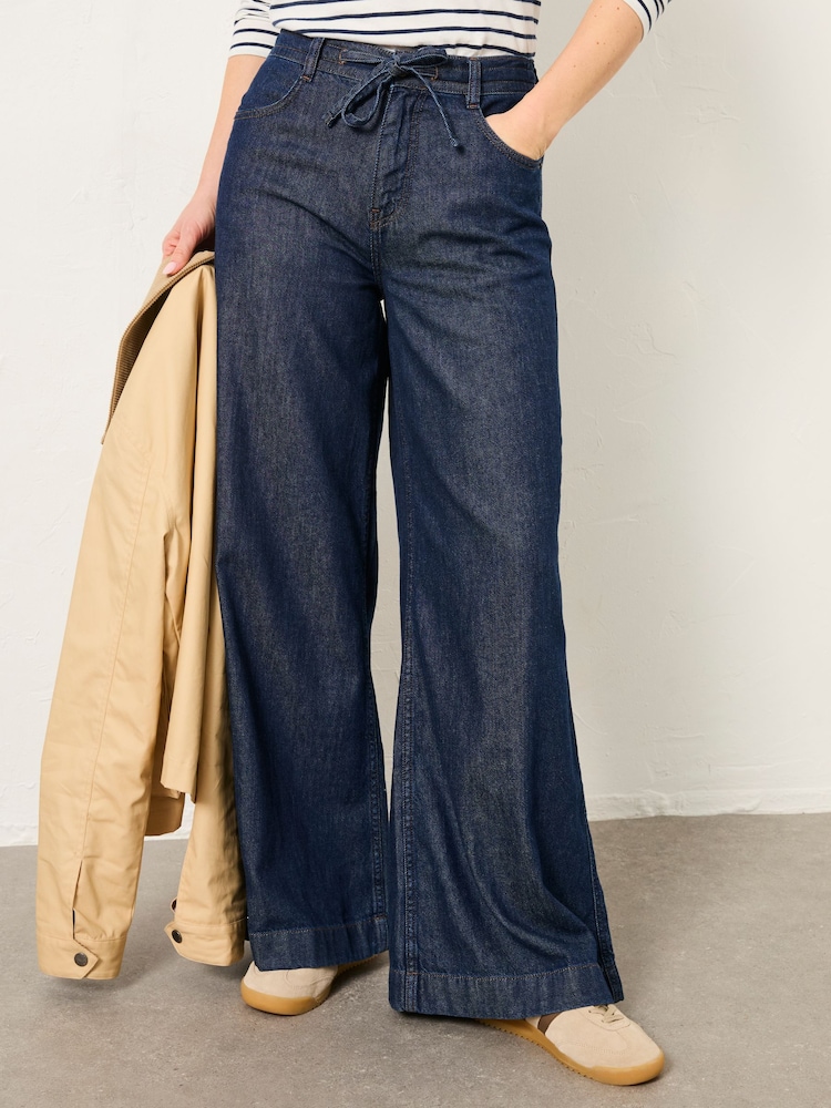 FatFace Amberley Rinse Wash Wide Leg Jeans - Image 1 of 6 FatFace Amberley Rinse Wash Wide Leg Jeans - Image 1 of 6