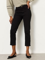 FatFace Whitby Black Slim Capri Jeans - Image 1 of 8