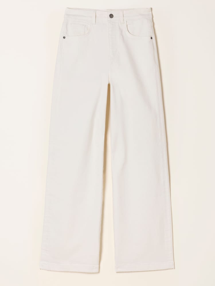 Welling Ecru Wide Leg Jeans - Image 1 of 2