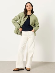 Welling Ecru Wide Leg Jeans - Image 5 of 7