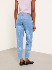 FatFace Marlow Blue Denim Taper Leg Jeans - Image 2 of 7