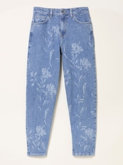 FatFace Marlow Blue Denim Taper Leg Jeans - Image 6 of 7